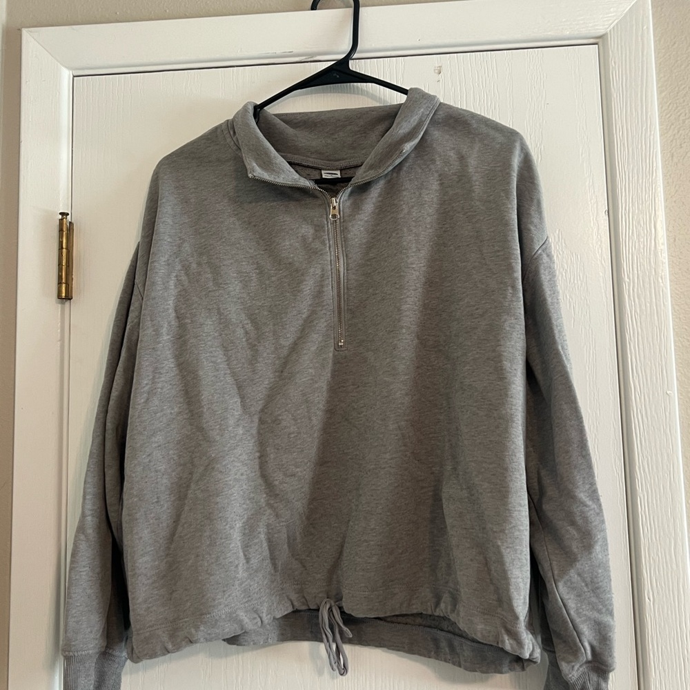 Old Navy Gray Sweatshirt Hoodie